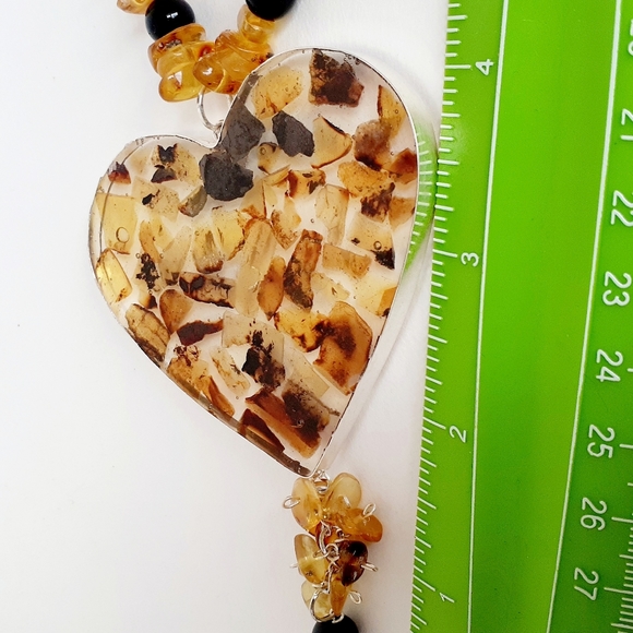 Handmade heart necklace set #1 - Picture 2 of 6